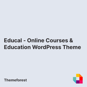 Educal - Online Courses & Education WordPress Theme