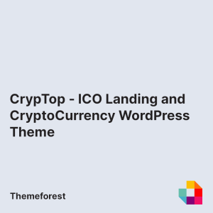 CrypTop - ICO Landing and CryptoCurrency WordPress Theme