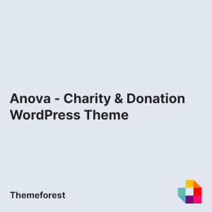 Anova - Charity & Donation WordPress Theme