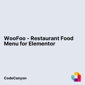 WooFoo - Restaurant Food Menu for Elementor