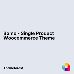 Bomo - Single Product Woocommerce Theme