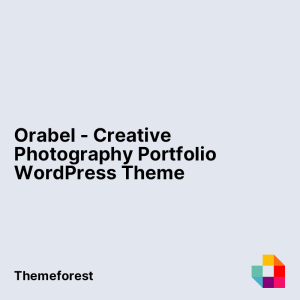 Orabel - Creative Photography Portfolio WordPress Theme