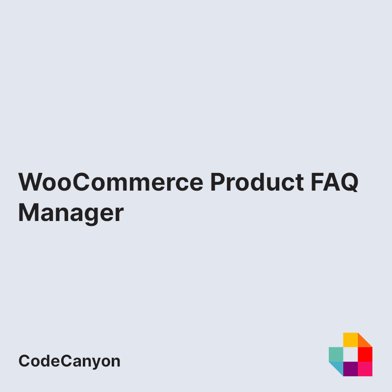WooCommerce Product FAQ Manager