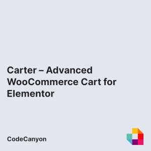 Carter – Advanced WooCommerce Cart for Elementor