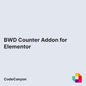 BWD Counter Addon for Elementor