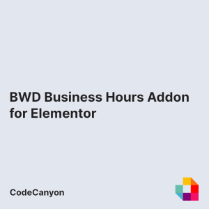 BWD Business Hours Addon for Elementor