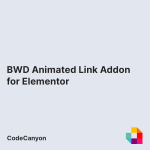 BWD Animated Link Addon for Elementor