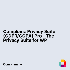 Complianz Privacy Suite (GDPR/CCPA) Pro - The Privacy Suite for WP
