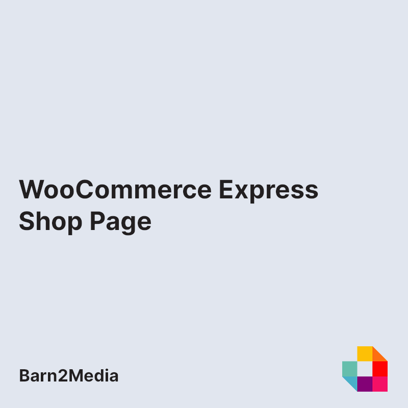 WooCommerce Express Shop Page
