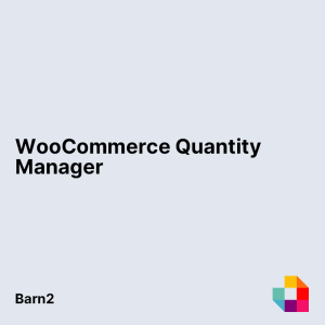 WooCommerce Quantity Manager