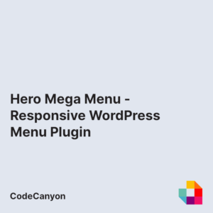 Hero Mega Menu - Responsive WordPress Menu Plugin