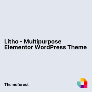 Litho - Multipurpose Elementor WordPress Theme