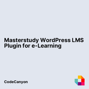 Masterstudy WordPress LMS Plugin for e-Learning