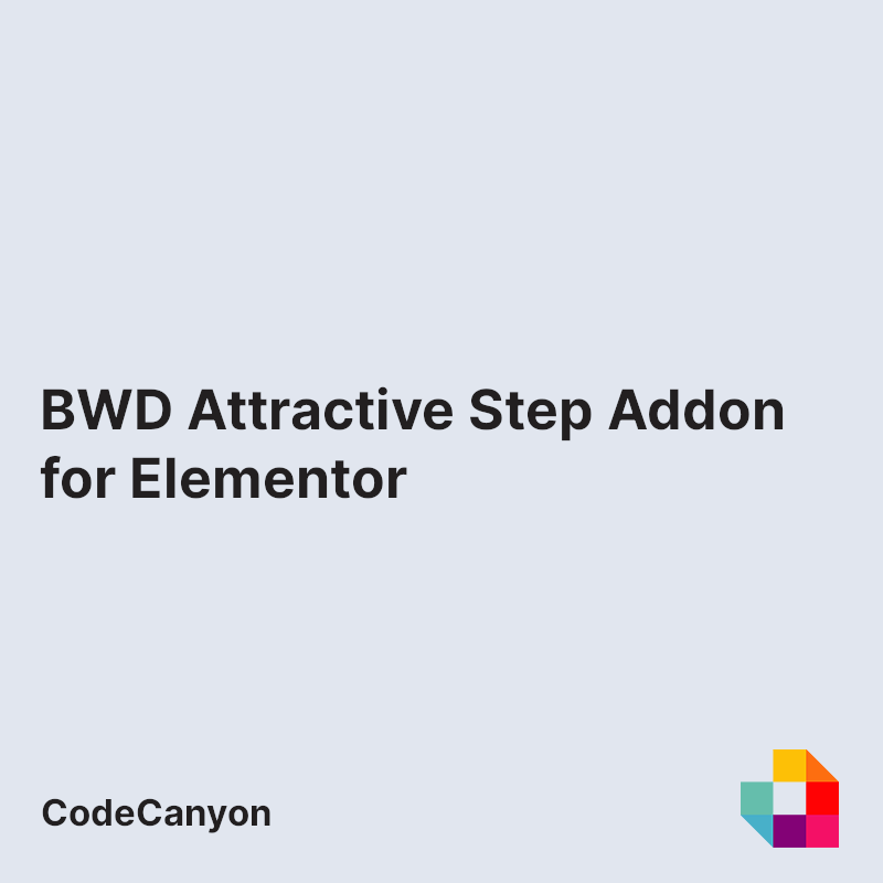 BWD Attractive Step Addon for Elementor