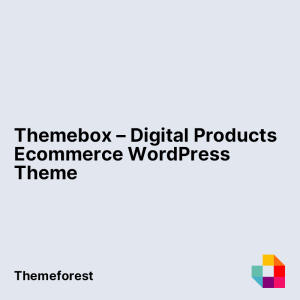 Themebox - Digital Products Ecommerce WordPress Theme