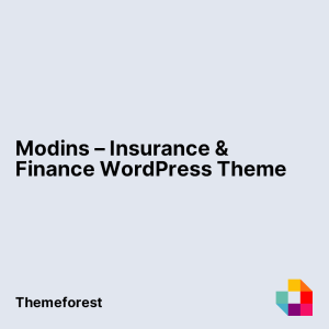 Modins – Insurance & Finance WordPress Theme