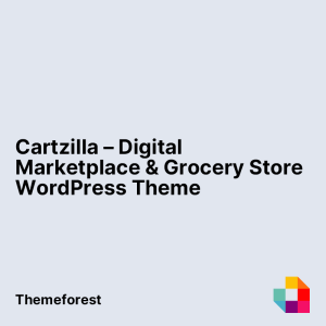 Cartzilla – Digital Marketplace & Grocery Store WordPress Theme