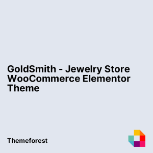GoldSmith - Jewelry Store WooCommerce Elementor Theme