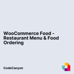 WooCommerce Food - Restaurant Menu & Food ordering