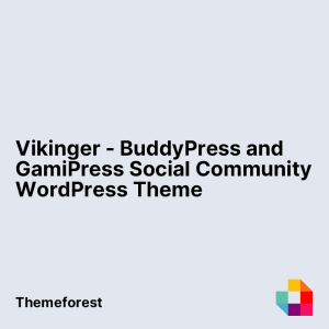 Vikinger - BuddyPress and GamiPress Social Community - WordPress Theme