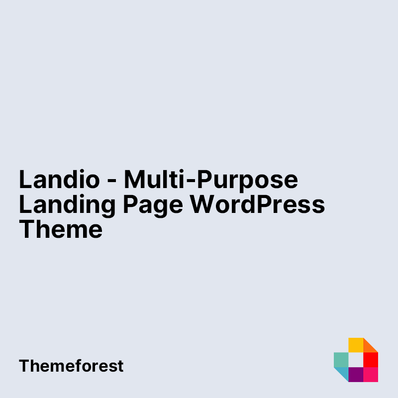 Landio - Multi-Purpose Landing Page WordPress Theme