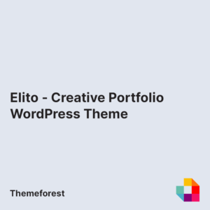 Elito - Creative Portfolio WordPress Theme