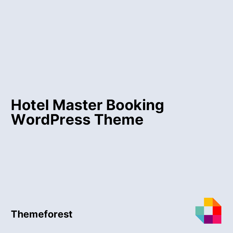 Hotel Master Booking WordPress Theme