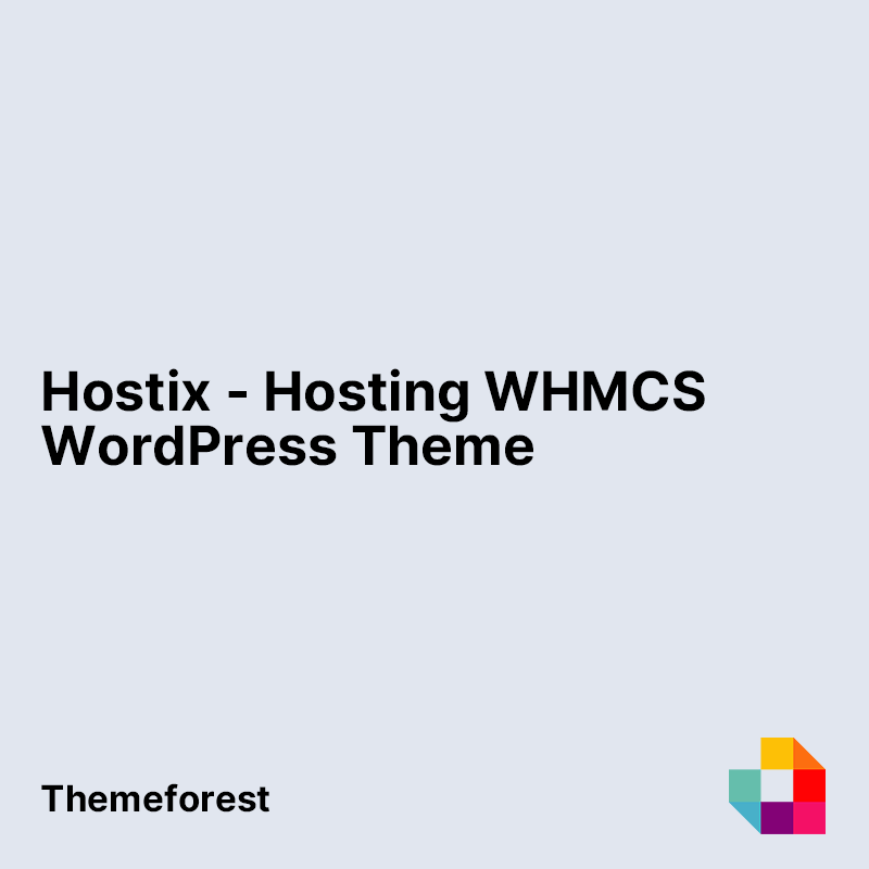 Hostix - Hosting WHMCS WordPress Theme