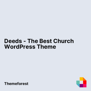 Deeds - The Best Church WordPress Theme