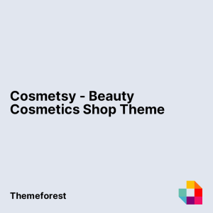 Cosmetsy - Beauty Cosmetics Shop Theme