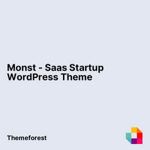 Monst - Saas Startup WordPress Theme