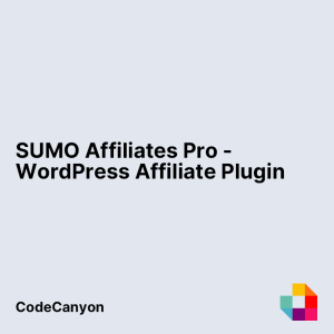 SUMO Affiliates Pro - WordPress Affiliate Plugin