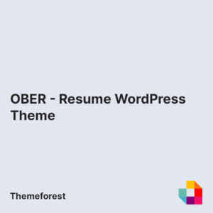 OBER - Resume WordPress Theme