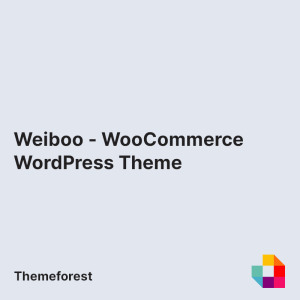 Weiboo - WooCommerce WordPress Theme