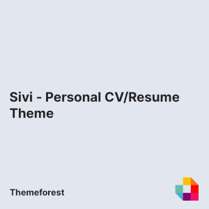 Sivi - Personal CV/Resume Theme