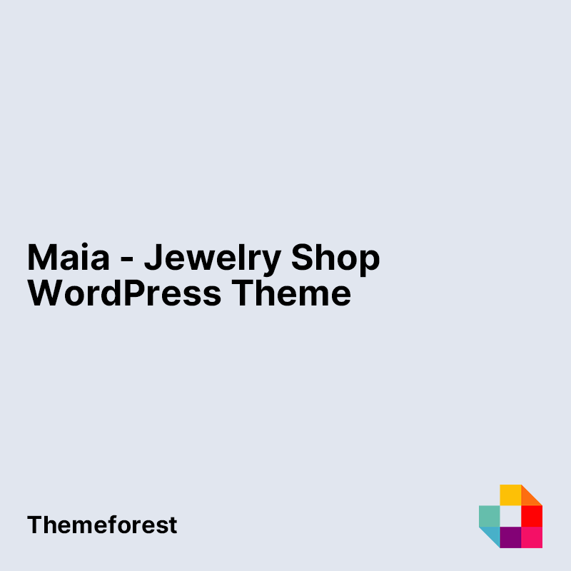 Maia - Jewelry Shop WordPress Theme