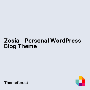 Zosia - Personal WordPress Blog Theme