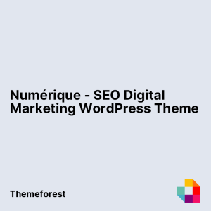 Numérique - SEO Digital Marketing WordPress Theme
