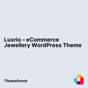 Luxrio – eCommerce Jewellery WordPress Theme