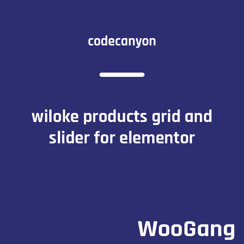 Wiloke Products Grid and Slider for Elementor