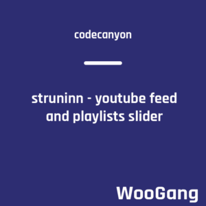Struninn - Youtube Feed and Playlists Slider