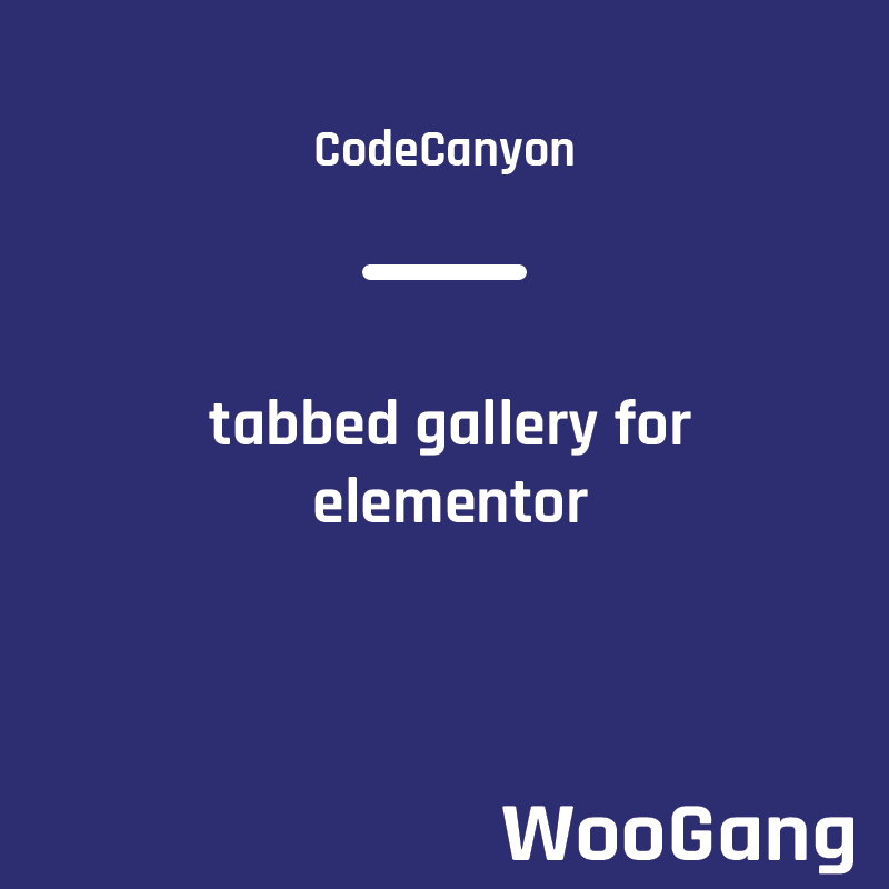 Tabbed Gallery for Elementor