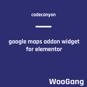 Google Maps addon - widget for Elementor