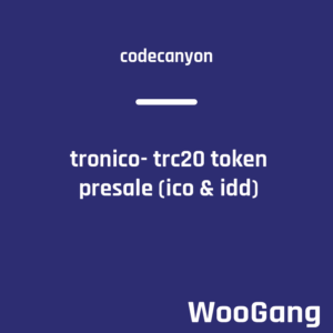 TronICO - TRC20 token presale (ICO & IDO) plugin