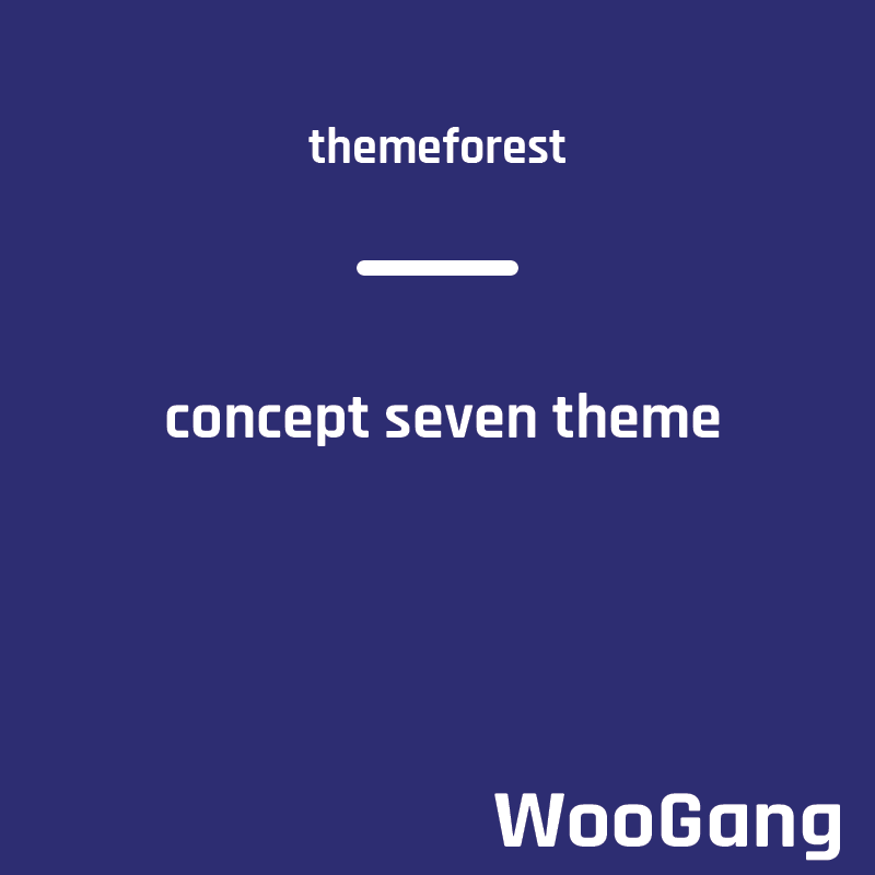 Concept Seven | Responsive Multipurpose WordPress Theme