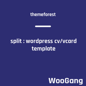 Split : WordPress CV/Vcard Template