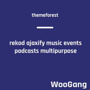 Rekod Ajaxify Music Events - Podcasts Multipurpose