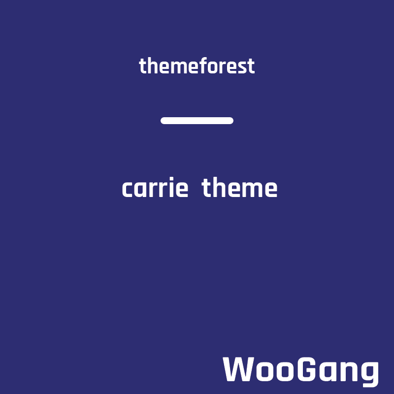 Carrie - Personal & Magazine WordPress theme