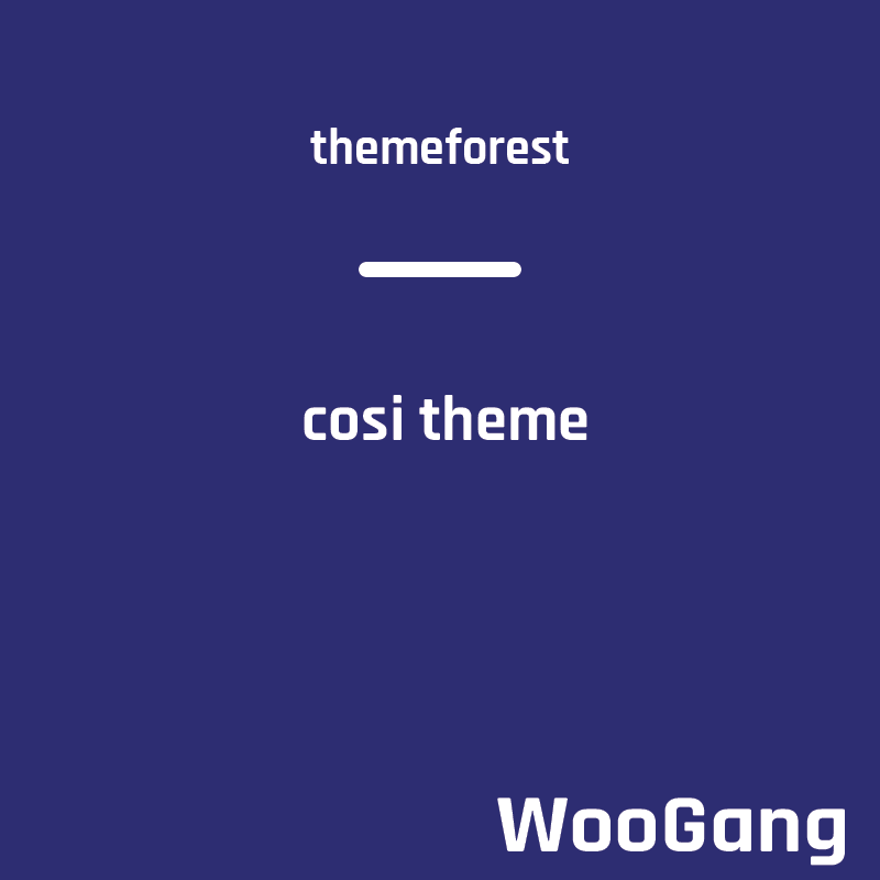 Cosi - Multipurpose WooCommerce WordPress Theme