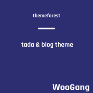 Tada & Blog - Personal Blog WordPress Template